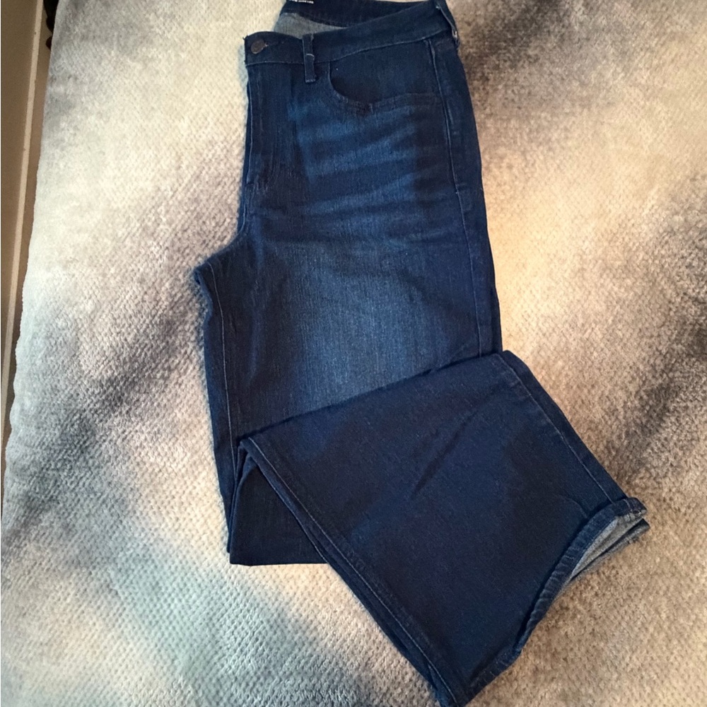 Old Navy High-Rise Wide Leg Jeans - Dark Blue